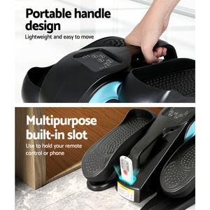 Everfit Pedal Exerciser | Mini Exercise Bike | Cross Trainer | 50W | Blue