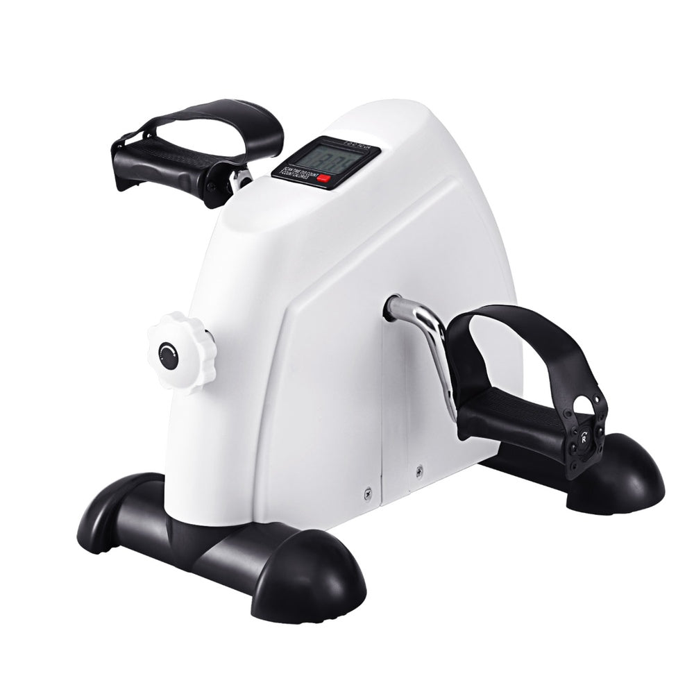 Everfit Pedal Exerciser | Mini Exercise Bike | Cross Trainer | Under Desk Bike | White