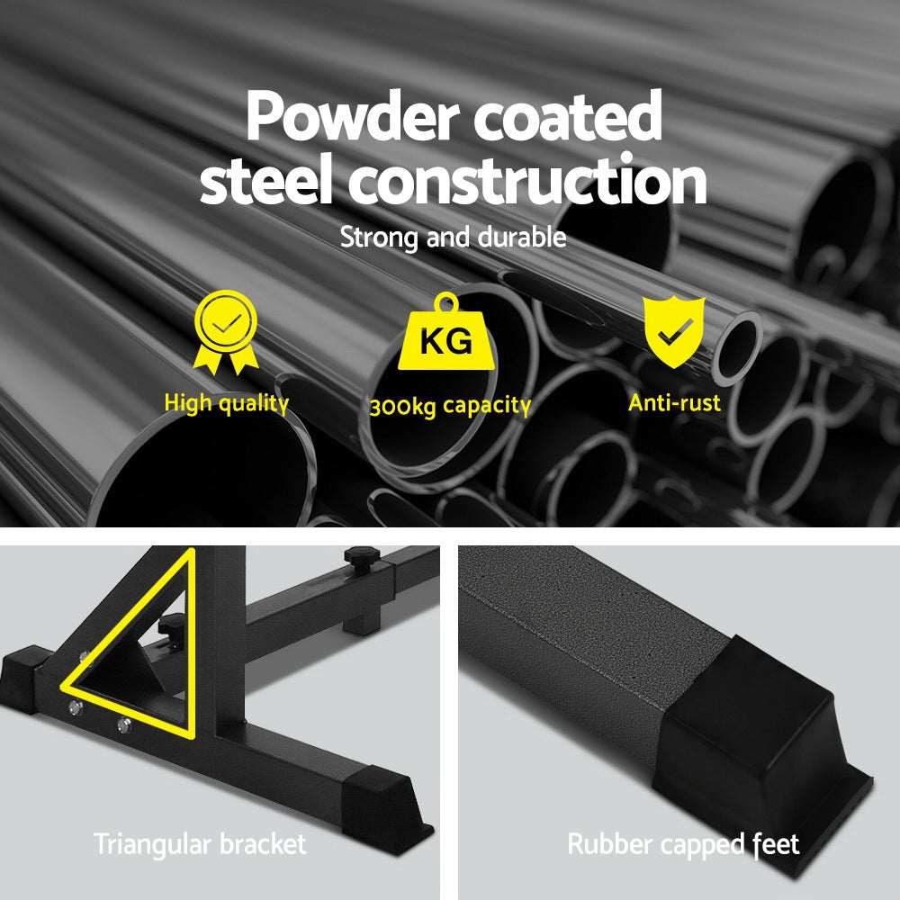 Everfit Weight Bench | Adjustable Squat Rack | Home Gym Equipment | 300kg