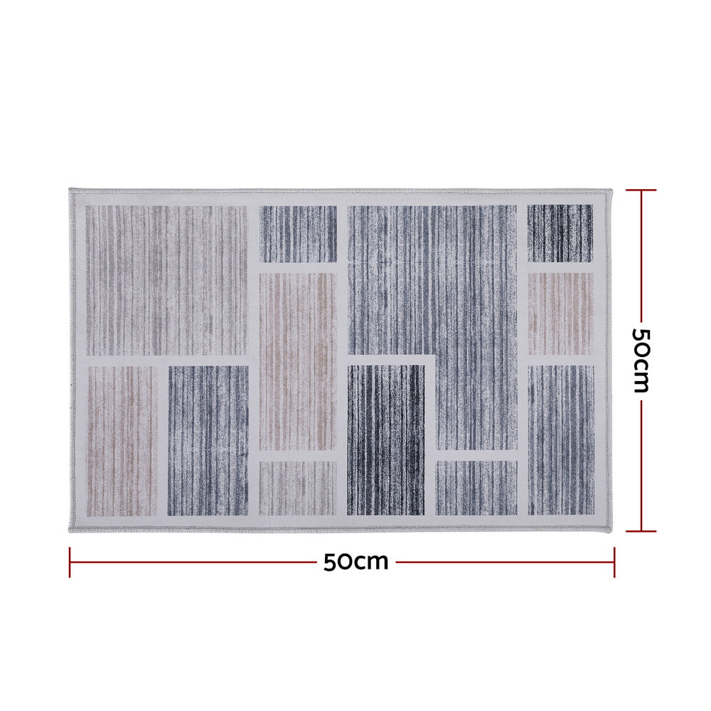 Soft Velvet Bath Mat | 50x80cm | Non-Slip Doormat | Modern