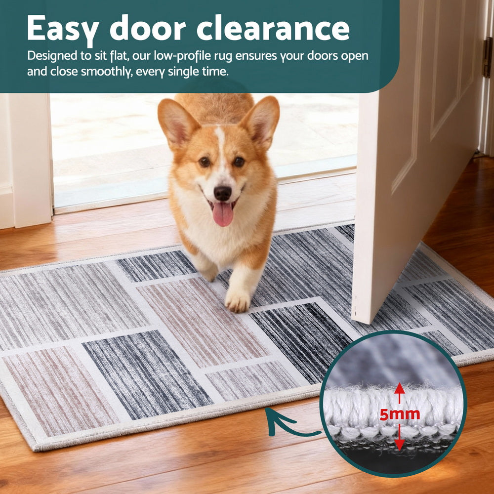 Soft Velvet Bath Mat | 50x80cm | Non-Slip Doormat | Modern