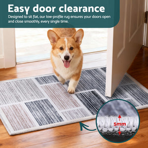 Soft Velvet Bath Mat | 50x80cm | Non-Slip Doormat | Modern