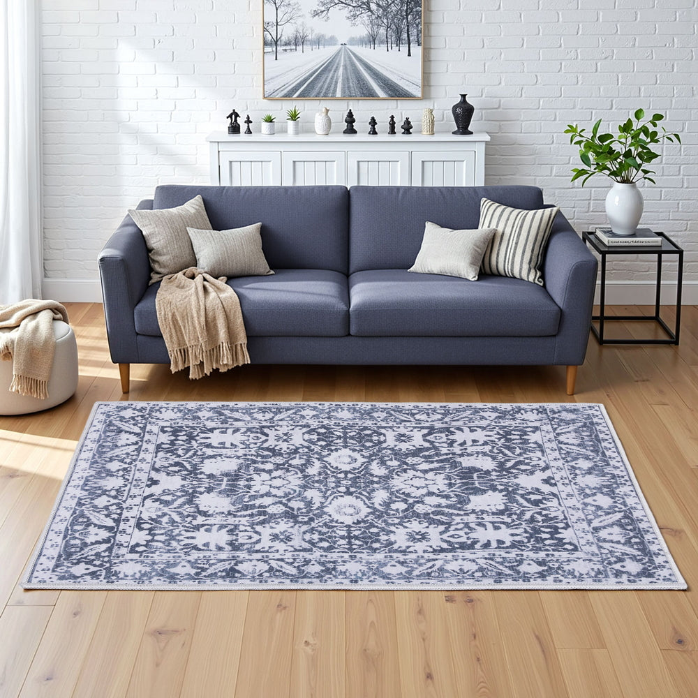 Washable Floor Rug | 120x170cm | Soft Velvet | Modern