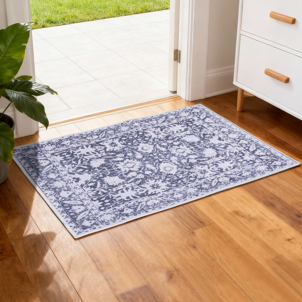 Velvet Entry Mat | 50x80cm | Non-Slip Small Rug | Modern