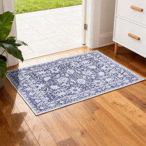 Velvet Entry Mat | 50x80cm | Non-Slip Small Rug | Modern