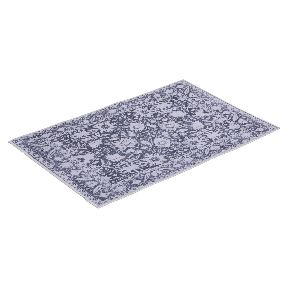 Velvet Entry Mat | 50x80cm | Non-Slip Small Rug | Modern