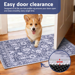 Velvet Entry Mat | 50x80cm | Non-Slip Small Rug | Modern