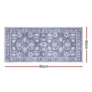 Hallway Runner Rug | 80x180cm | Soft Velvet | Washable Kitchen Mat