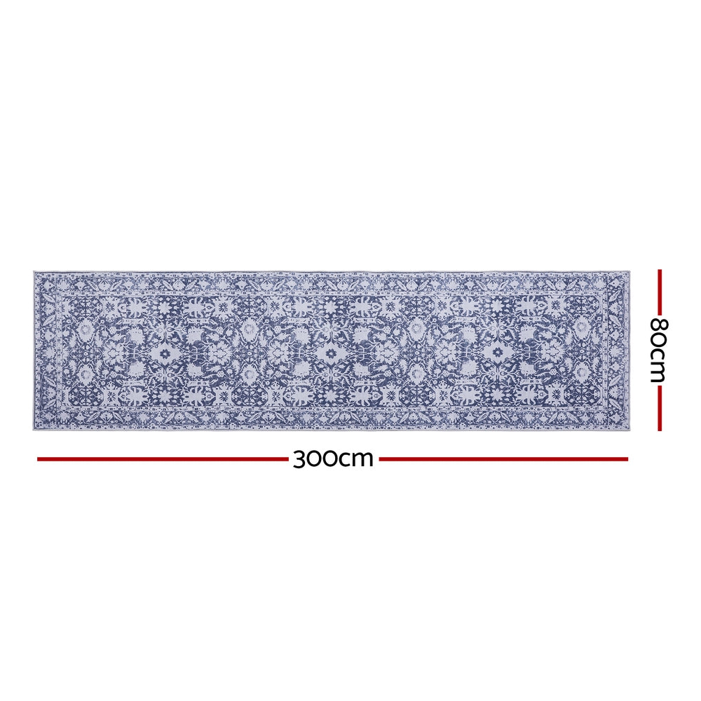 Runner Rug | 80x300cm | Velvet Washable | Long Hallway Mat
