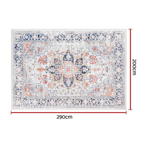 Large Washable Rug | 200x290cm | Easy-Care Floor Carpet