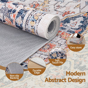 Large Washable Rug | 200x290cm | Easy-Care Floor Carpet
