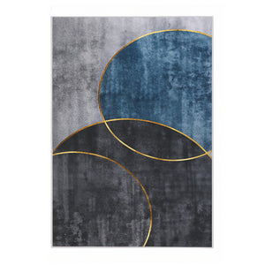 Washable Geometric Rug | 200x290cm | Large Area Floor Carpet