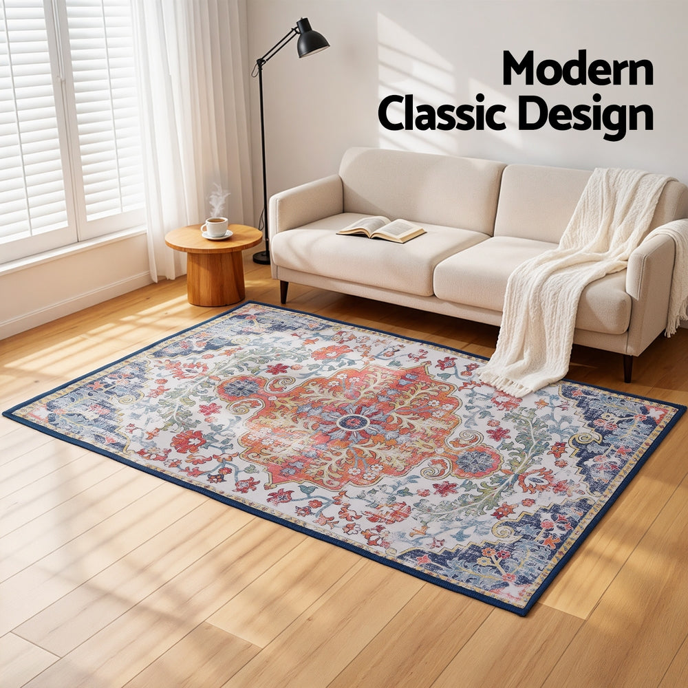 Washable Area Rug | 120x170cm | Geometric Pattern | Modern