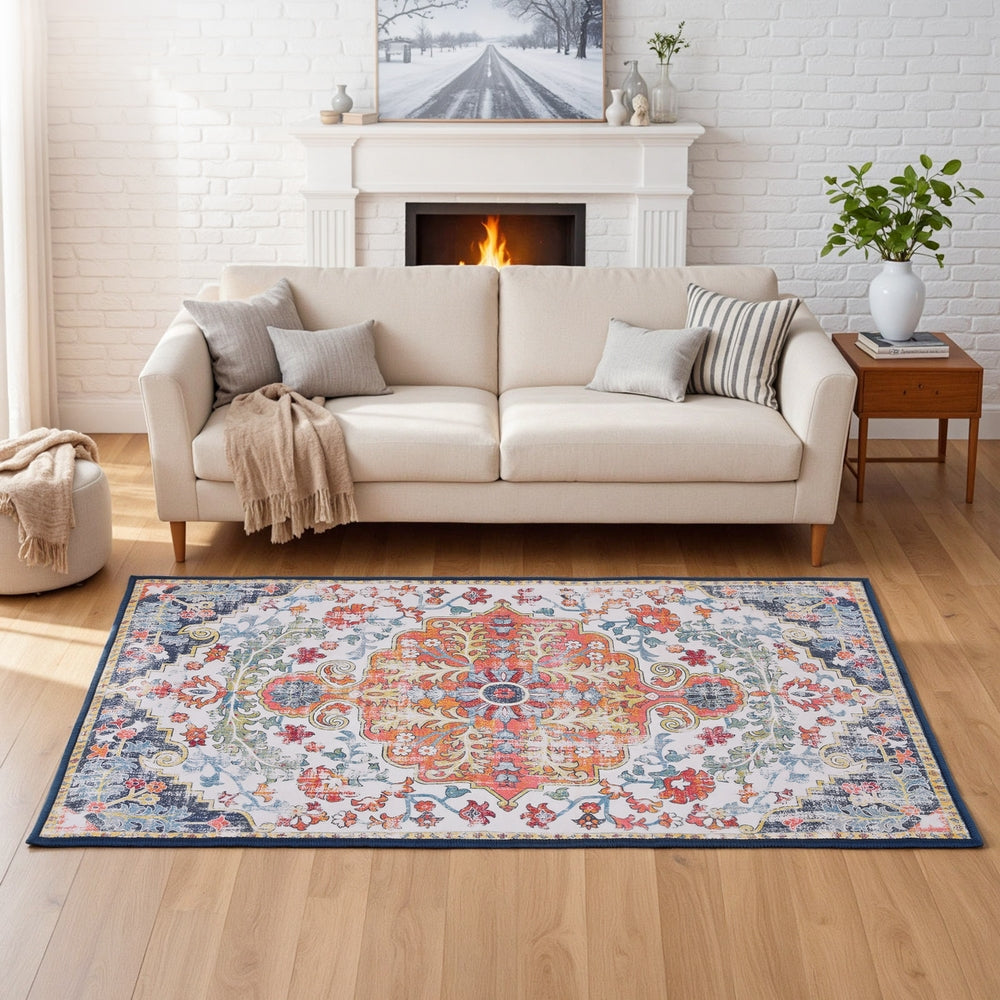 Washable Area Rug | 120x170cm | Geometric Pattern | Modern
