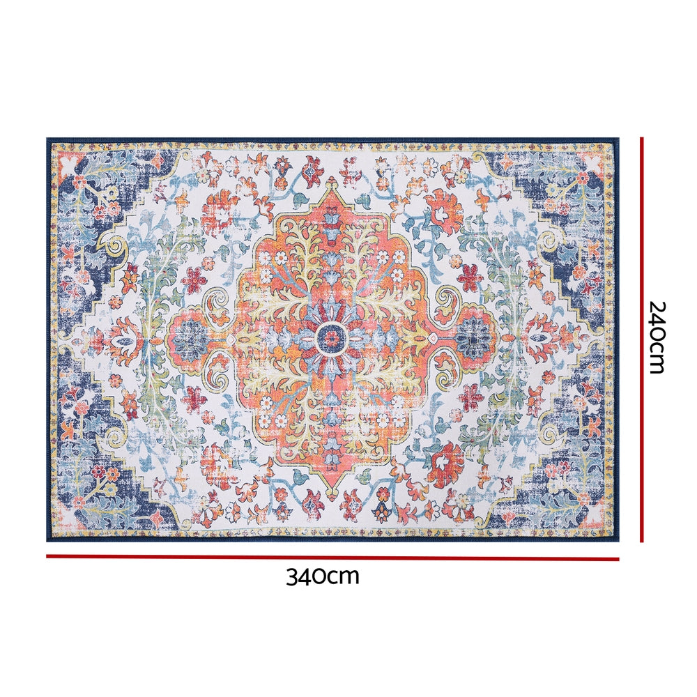 Washable Geometric Rug | 240x340cm | Modern Area Carpet Mat