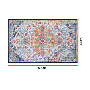 Bohemian Doormat | 50x80cm | Short Pile | Non-Slip Entryway Mat