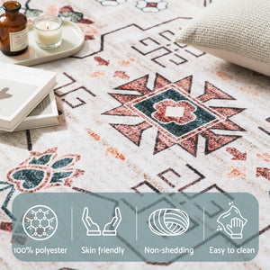 Washable Area Rug | 160x230cm | Modern Living Room Carpet
