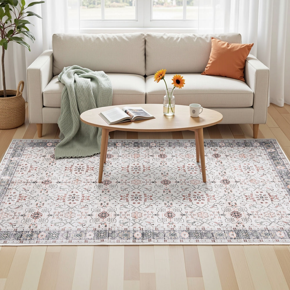Washable Area Rug | 160x230cm | Modern Living Room Carpet