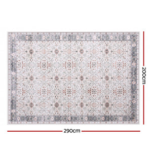 Washable Floor Rug | 200x290cm | Modern Large Area Carpet