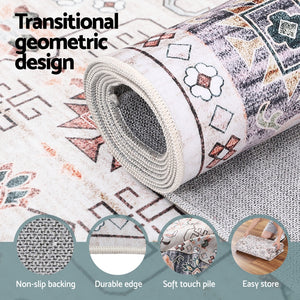 Washable Floor Rug | 200x290cm | Modern Large Area Carpet