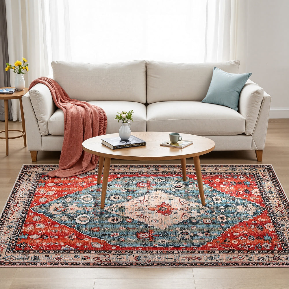 Washable Area Rug | 160x230cm | Modern Living Room Carpet
