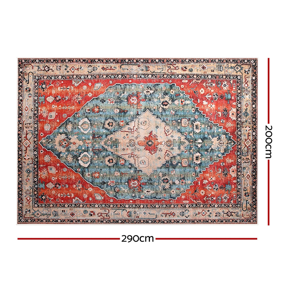 Washable Area Rug | 200x290cm | Modern Style | Large Carpet Mat