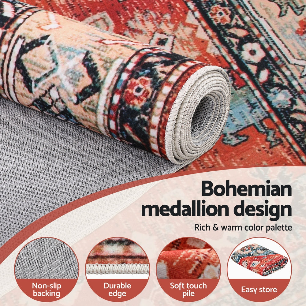 Washable Area Rug | 200x290cm | Modern Style | Large Carpet Mat