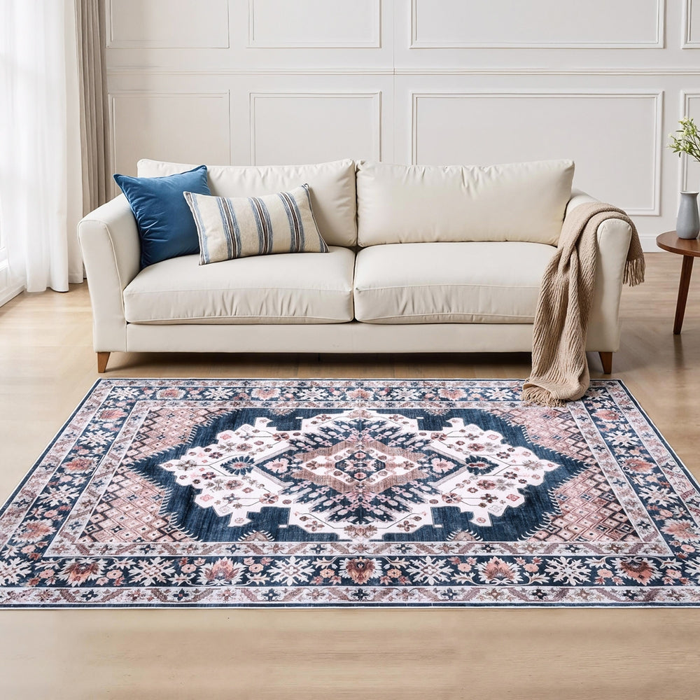 Washable Persian Style Rug | 160x230cm | Large Area Carpet