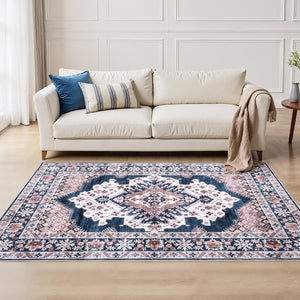 Washable Persian Style Rug | 160x230cm | Large Area Carpet