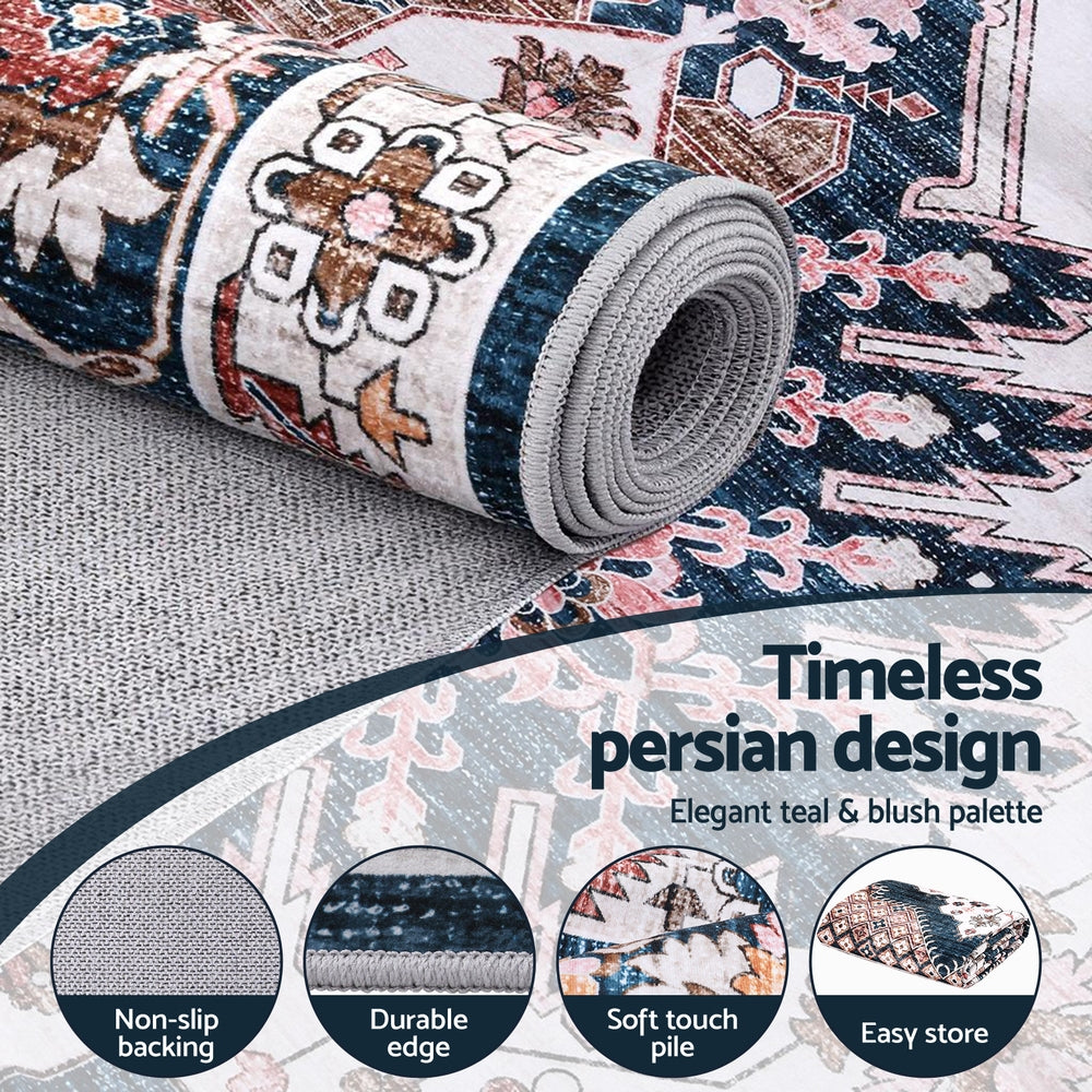 Washable Persian Style Rug | 200x290cm | Large Area Carpet
