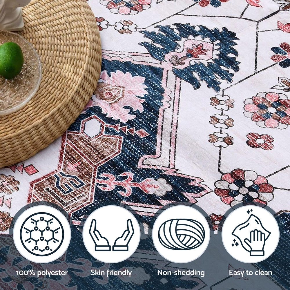 Washable Persian Style Rug | 240x340cm | Extra Large Area Carpet