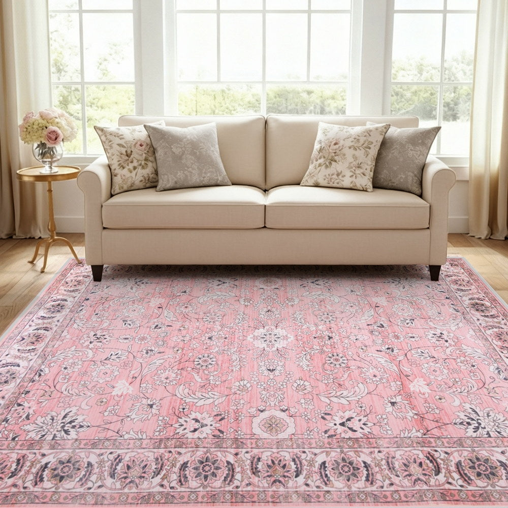 Washable Vintage Rug | 160x230cm | Large Area Carpet