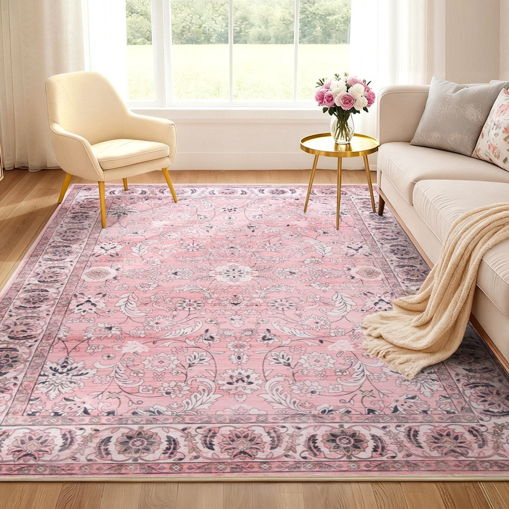 Washable Vintage Rug | 200x290cm | Large Area Carpet