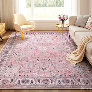 Washable Vintage Rug | 240x340cm | Extra Large Area Carpet