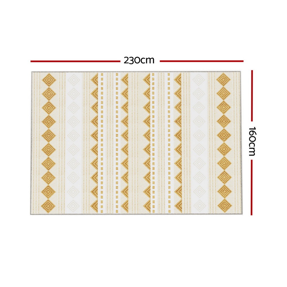 Floor Rugs | 160x230cm | Washable Area Mat | Large Carpet | Soft Short Pile Ella