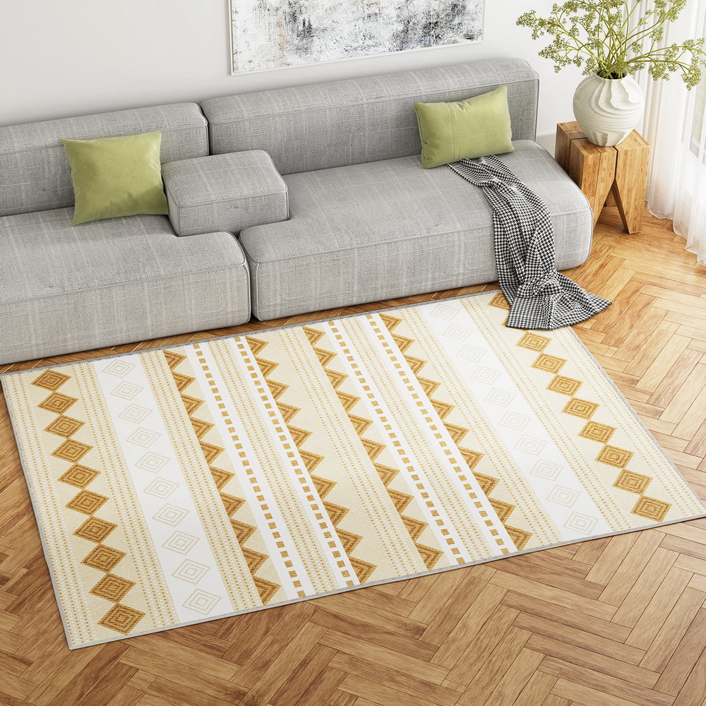 Floor Rugs | 160x230cm | Washable Area Mat | Large Carpet | Soft Short Pile Ella