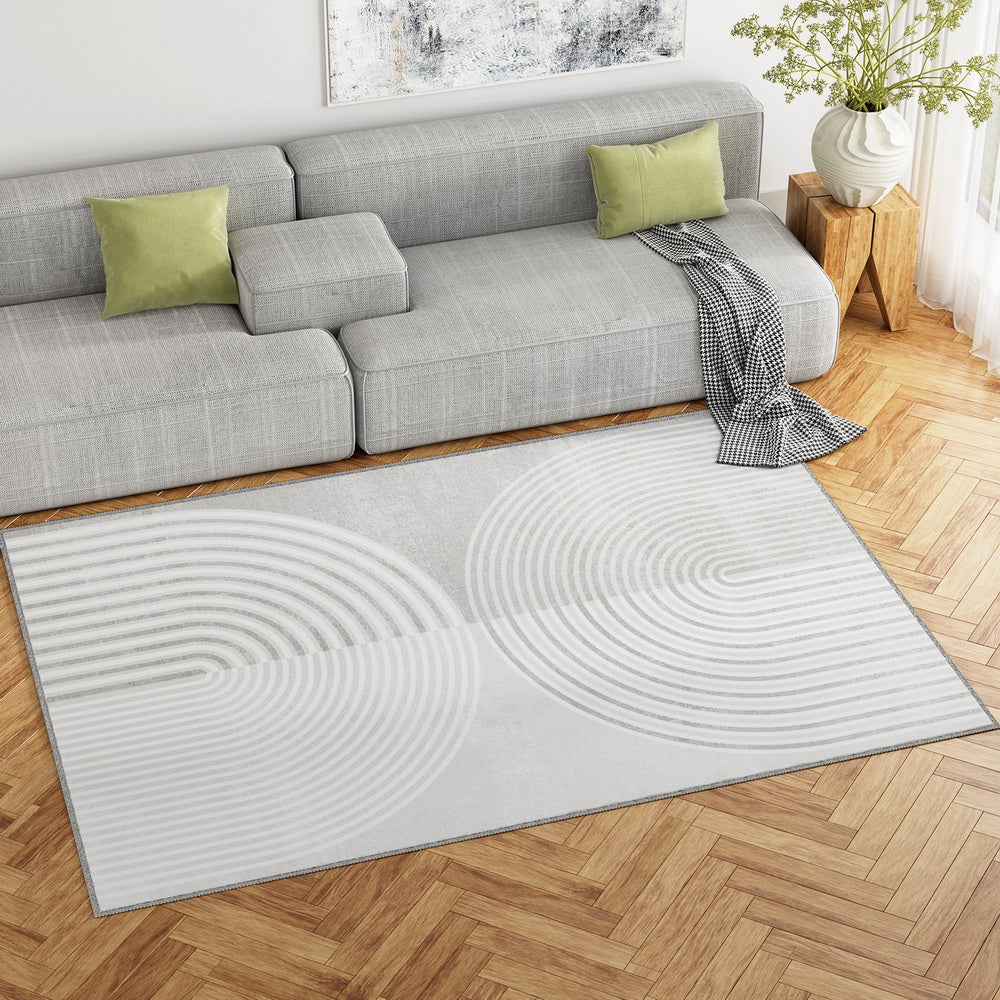 Floor Rugs | 160x230cm | Washable Area Mat | Large Carpet | Faux Rabbit Fur Cyril