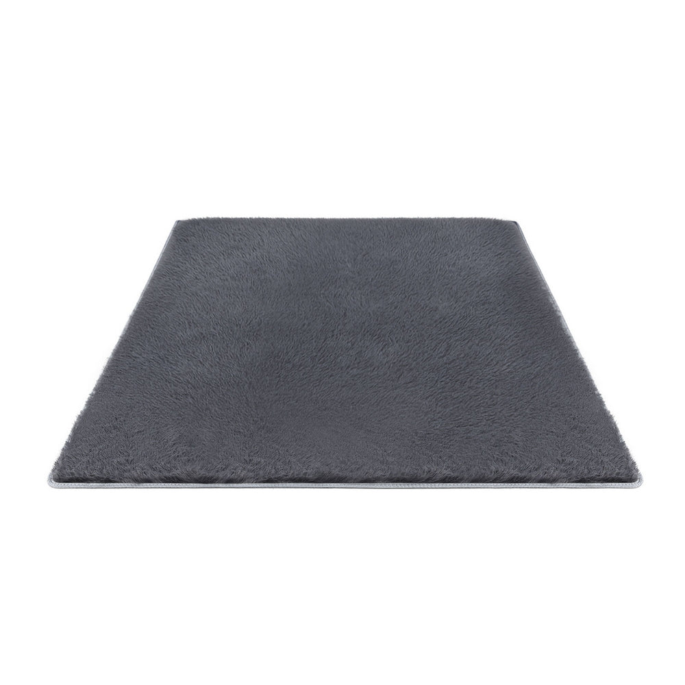 Shaggy Area Rug | 140x200cm | Plush Pile | Grey