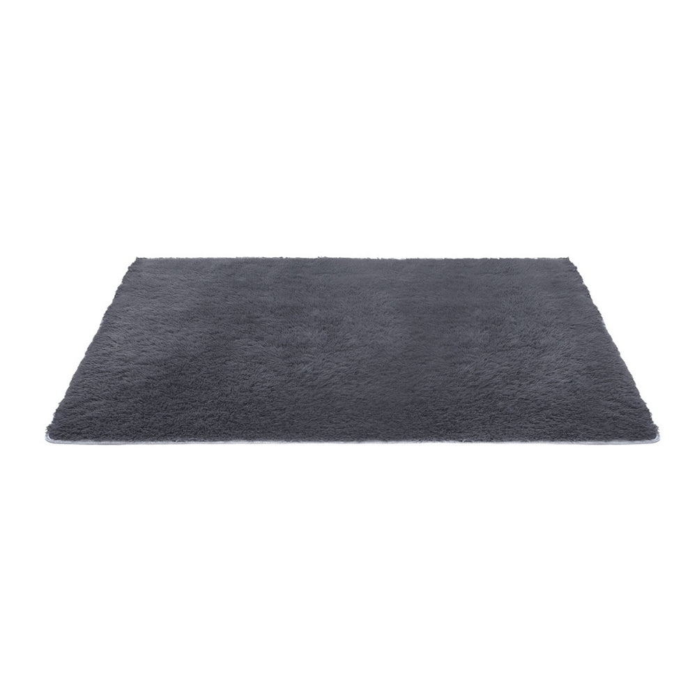 Shaggy Area Rug | 140x200cm | Plush Pile | Grey