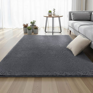 Shaggy Area Rug | 140x200cm | Plush Pile | Grey