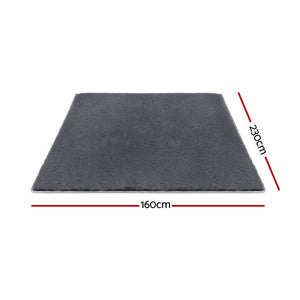 Shaggy Area Rug | 160x230cm | Plush Pile | Grey