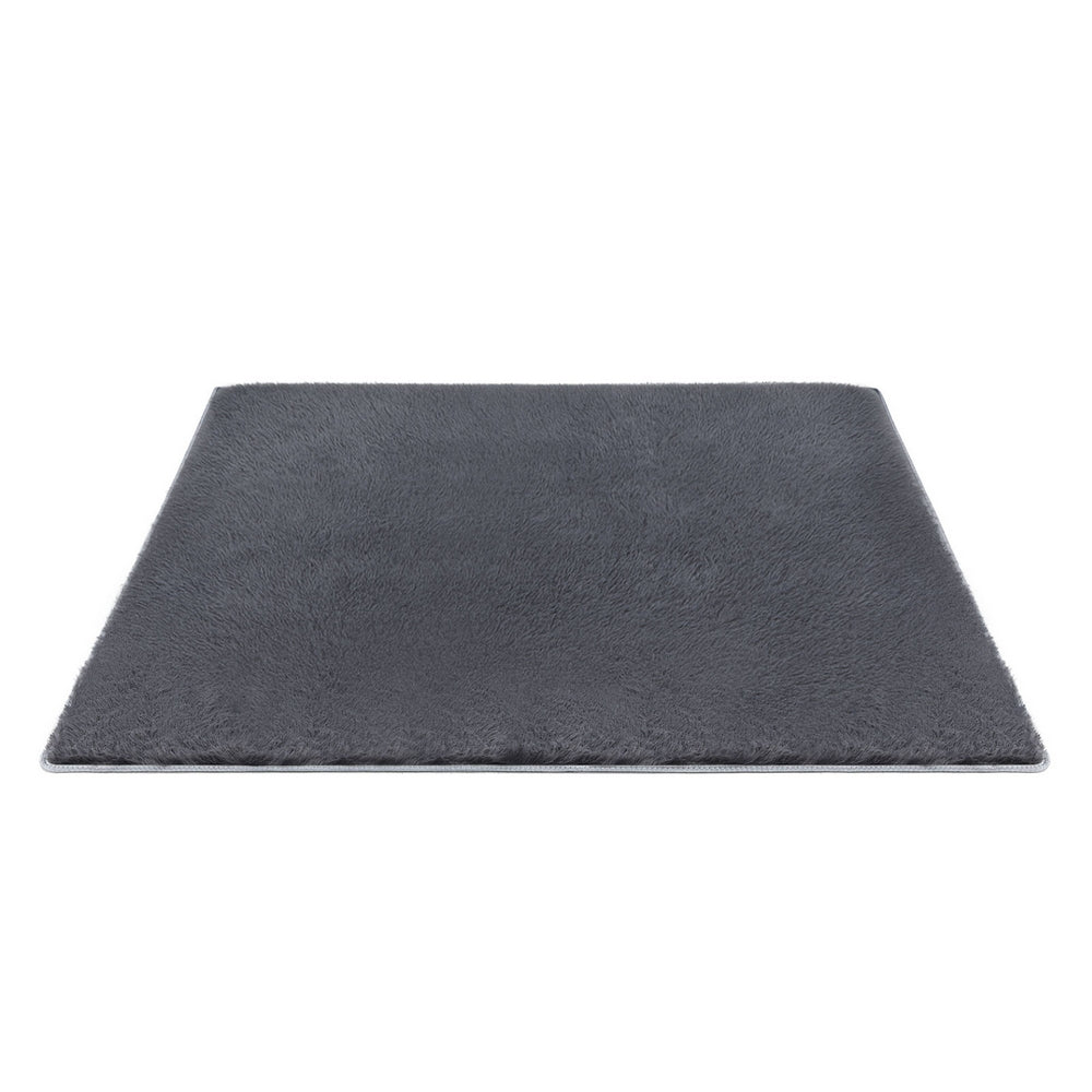 Shaggy Floor Rug | 200x230cm | Living Room Bedroom | Grey