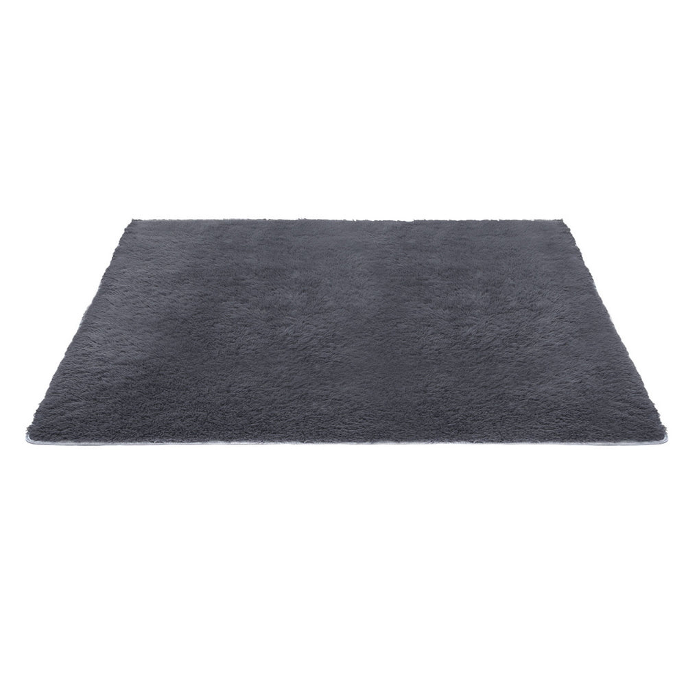 Shaggy Floor Rug | 200x230cm | Living Room Bedroom | Grey