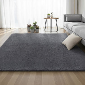 Shaggy Floor Rug | 200x230cm | Living Room Bedroom | Grey