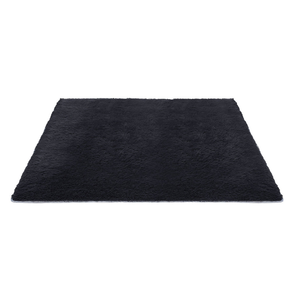 Oversized Shaggy Rug | 200x290cm | Plush Pile | Black