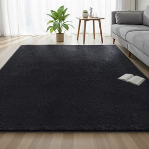 Oversized Shaggy Rug | 200x290cm | Plush Pile | Black