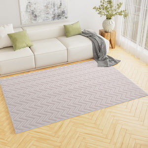 Floor Rugs | 160x230cm | Washable Area Mat | Large Carpet | Microfiber Ripple