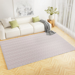 Floor Rugs | 200x290cm | Washable Area Mat | Large Carpet | Microfiber Ripple