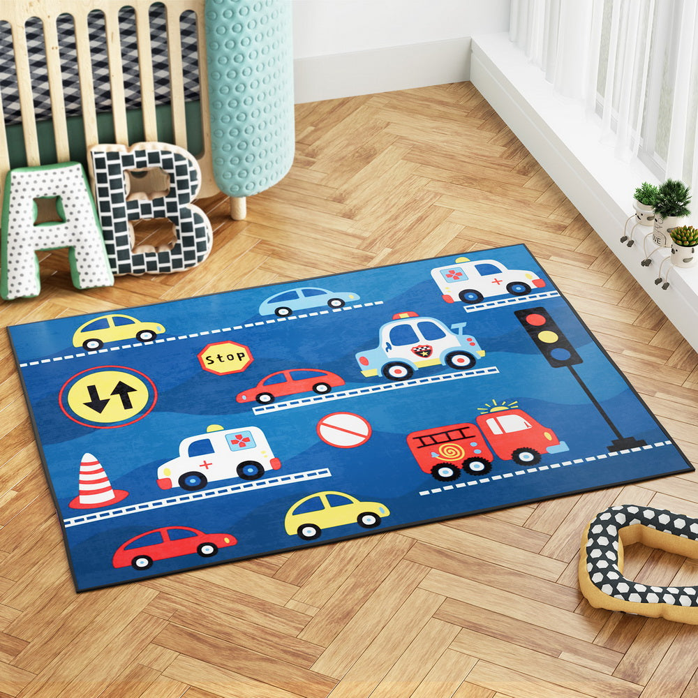 Floor Rugs | 120x160cm | Washable Area Mat | Large Carpet | Soft Short Pile Kids