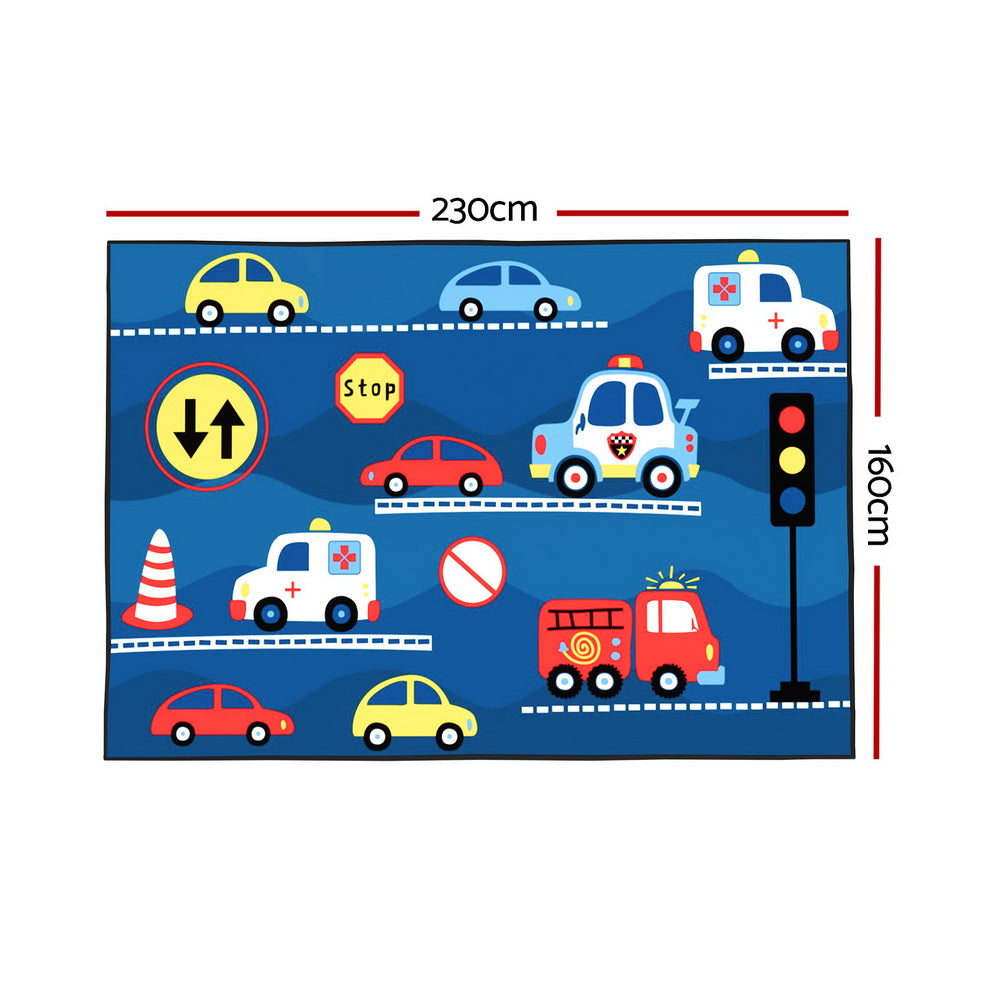 Floor Rugs | 160x230cm | Washable Area Mat | Large Carpet | Soft Short Pile Kids